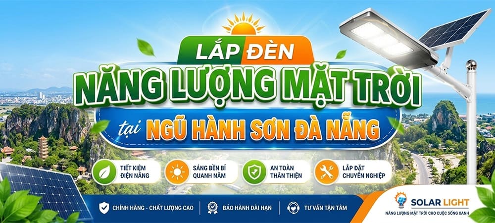 Lắp đèn năng lượng mặt trời tại Ngũ Hành Sơn Đà Nẵng